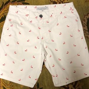 Men’s Allegiany cotton pink swan shorts size 32